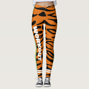 Leggings Design coloré l imprimé Cheetah l Brun moderne