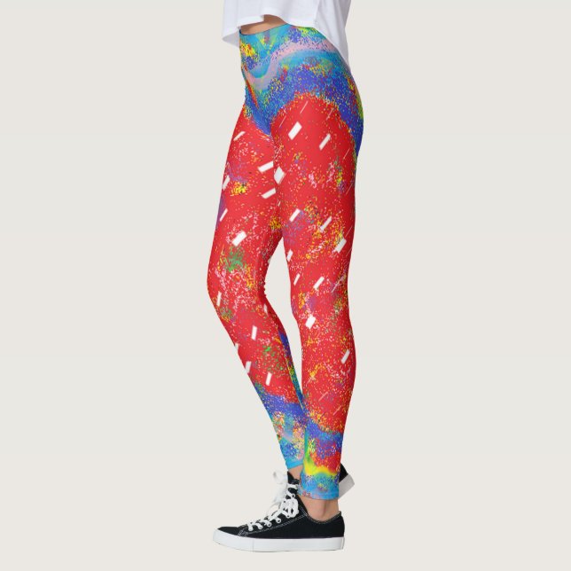 Leggings Design d'art pur fantastique avec dessus de teintu (Gauche)