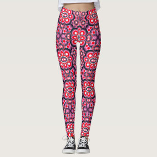 Leggings Design d'art Vintage coloré