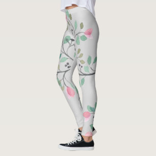 Leggings Design de fleurs colorées mignonnes