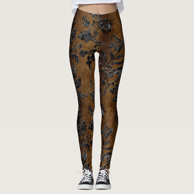 Leggings Design de la série Black Velvet 2 (Devant)