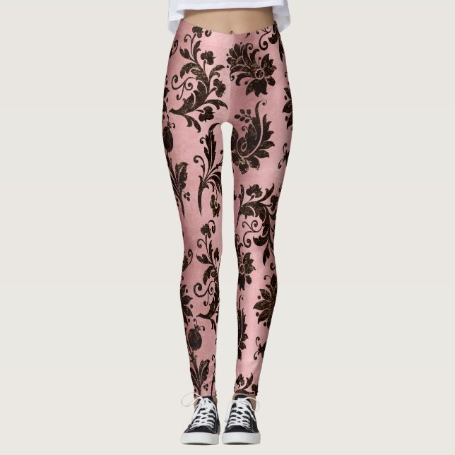 Leggings Design de la série Velvet de bronze 2 (Devant)