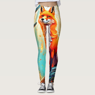Leggings Design de scène de Crimson Fox