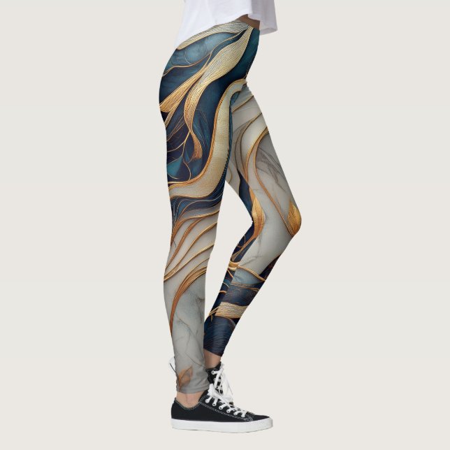 Leggings Design en marbre (Droite)