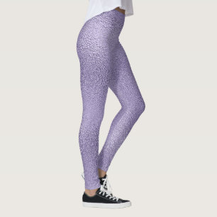 Leggings Design en verre violet brillant