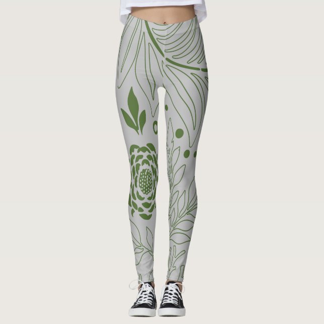 Leggings Design floral 17 (Devant)