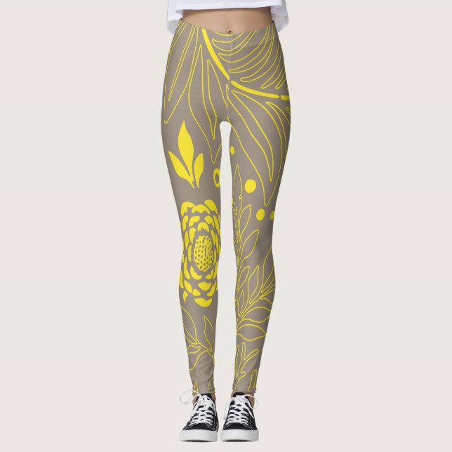 Leggings Design floral 18 (Devant)