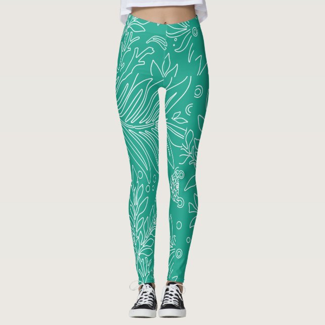 Leggings Design floral 34 (Devant)