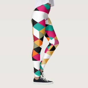 Leggings Design géométrique coloré moderne
