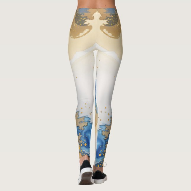 Leggings Design magnifique en marbre (Dos)