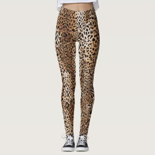 Leggings Design moderne de peau de léopard