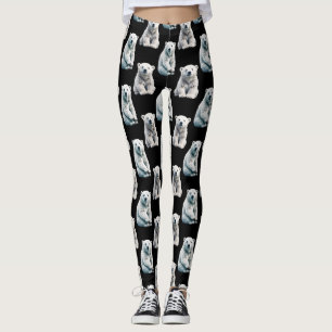 Leggings Design Motif animal de l'ours polaire