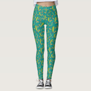Leggings Design Motif de grenouilles à arbre vert
