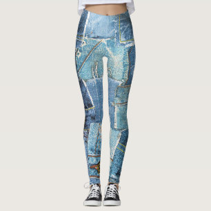 Leggings Design motif Denim