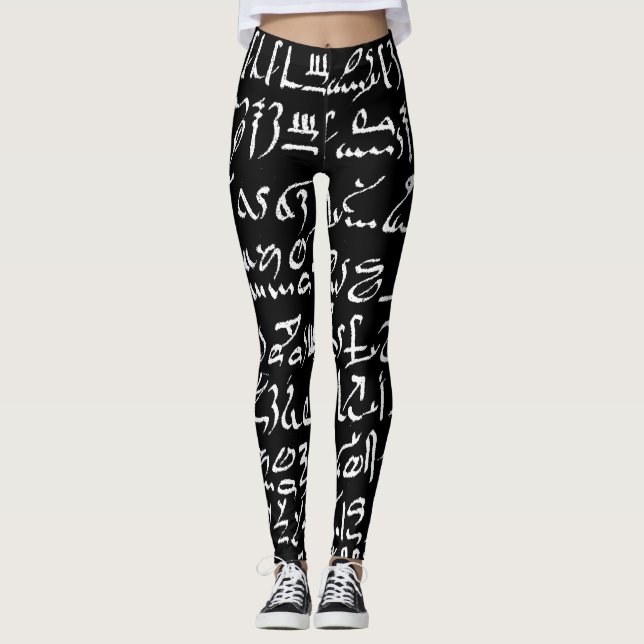 Leggings Design motif sanskrit (Devant)