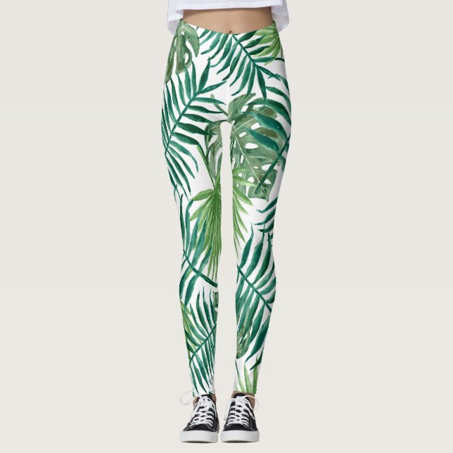 Leggings Design naturel vert (Devant)