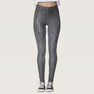 Leggings Design patiné en bois gris