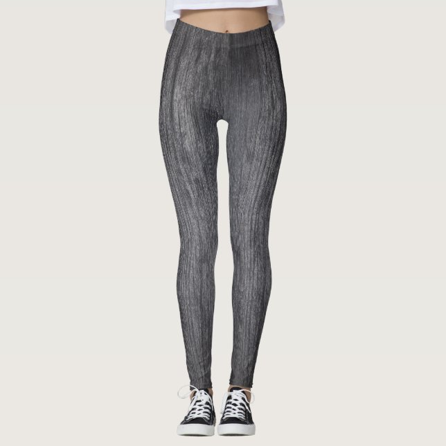 Leggings Design patiné en bois gris (Devant)