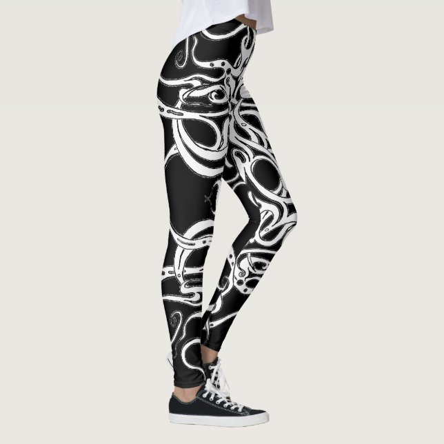 Leggings Design tribal de Black and White Empire (Droite)