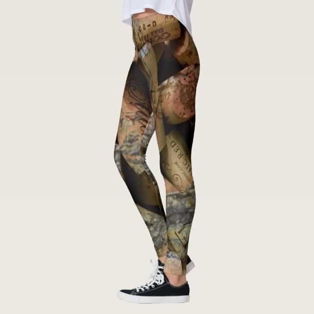 Leggings Design Vin Cork (Gauche)