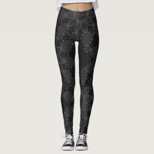 Leggings Dessin abstrait MODERNE - noir-gris-foncé-mosaïque