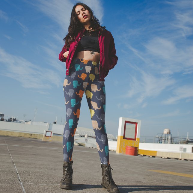 Leggings dessin animé éléphant (Créateur téléchargé)