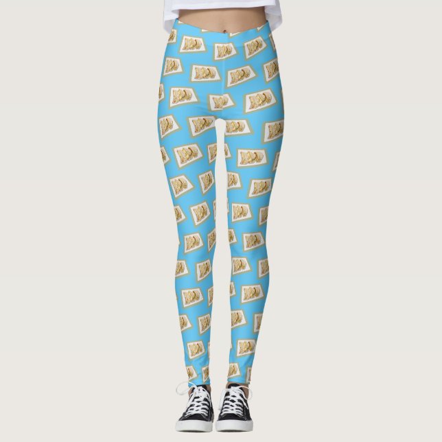 Leggings Dessin de Jiaozi / Chinese dumplings (Devant)