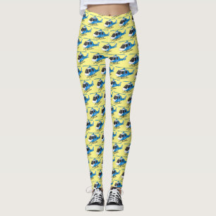 Leggings Dessin d'hélicoptère du service de police mignon