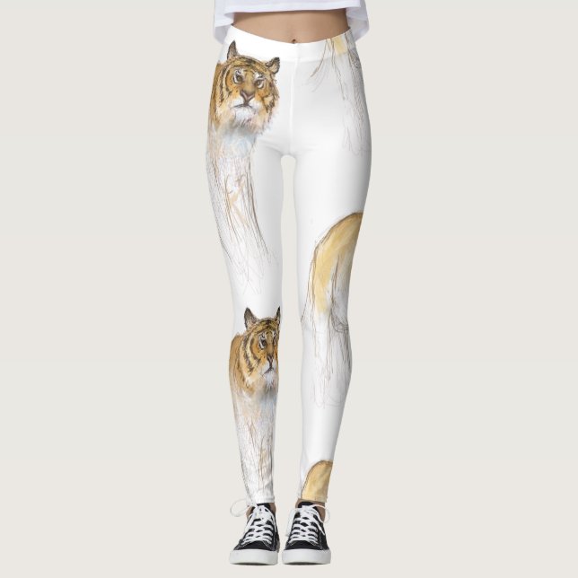 Leggings Dessin original 1 Tigre chinois Année Anniversaire (Devant)