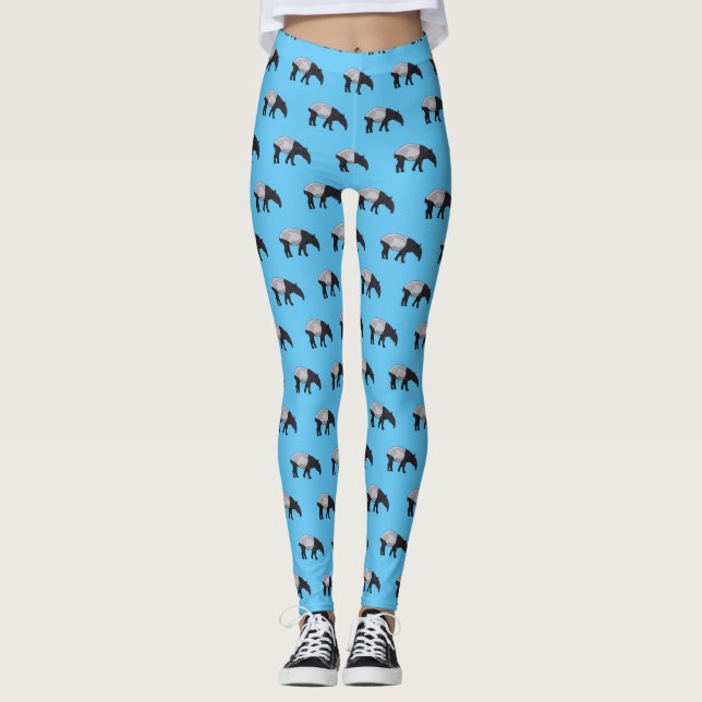 Leggings Dessin sur Tapir (Devant)