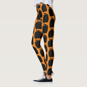 Leggings Dessinés à la Main sur le Thème des Citro