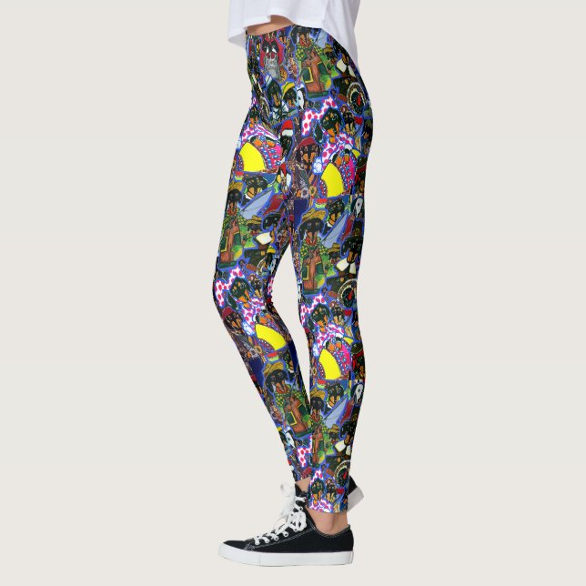 Leggings Dessins animés de teckel (Gauche)