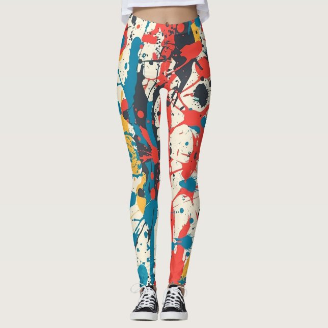 Leggings Dessins de peinture (Devant)