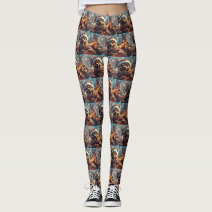 Leggings Dessous de verre roulette de chien Malinois belge