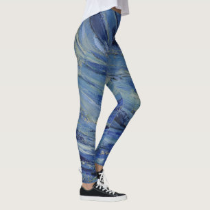 Leggings Détail "Starry Night" fermé par Van Gogh