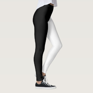 Leggings Deux couleurs tendance   Noir et blanc