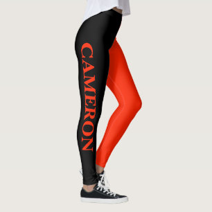 Leggings Deux couleurs tendance   Nom   Black et Scarlet