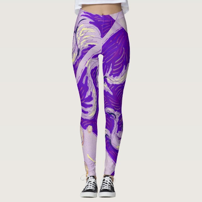 Leggings Deux Dragons, Trois Soleils (Devant)