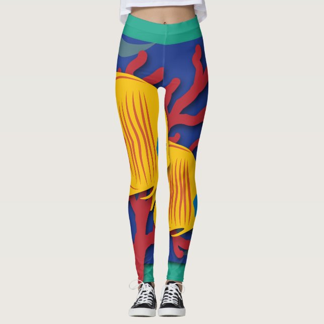 Leggings Deux poissons (Devant)