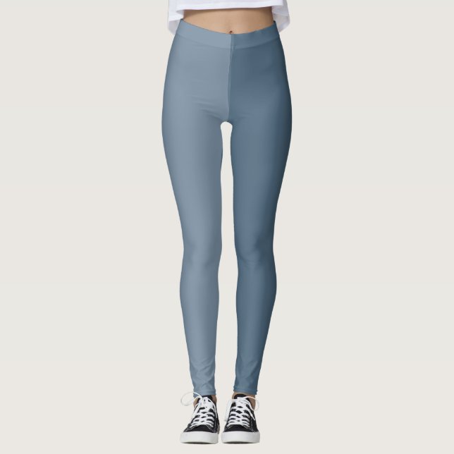 Leggings Deux tons - Bleu (Devant)