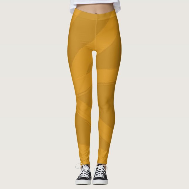 Leggings Deux tons jaune (Devant)
