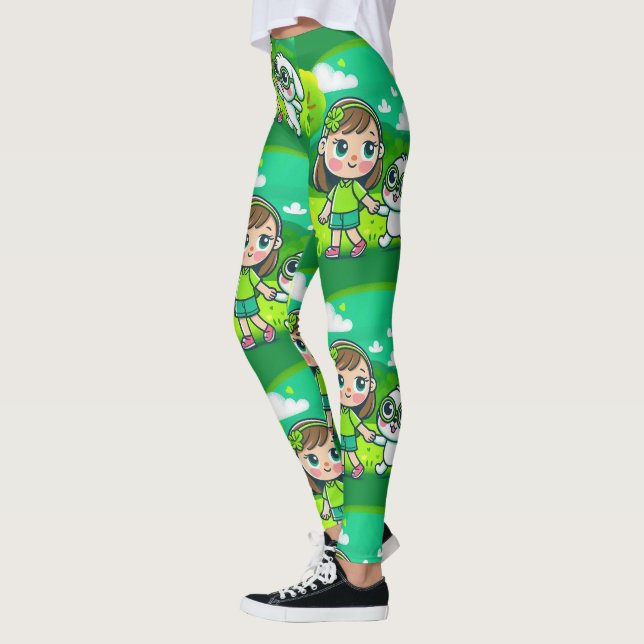 Leggings Devenez écolo De Sensibilisation À La Maladie Célé (Gauche)