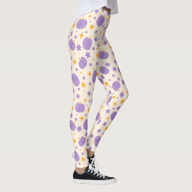 Leggings d'Halloween à la crème avec de mignons Ci (Droite)