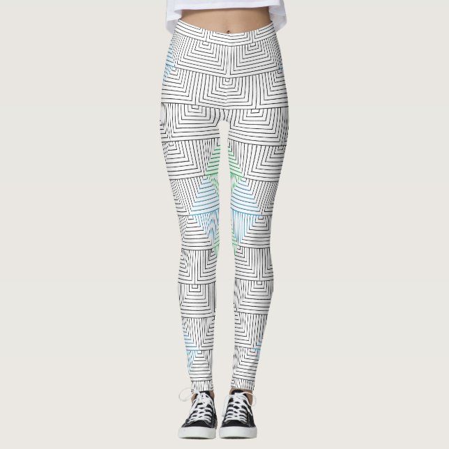 Leggings Diagonal lines pattern GB 01.w (Devant)