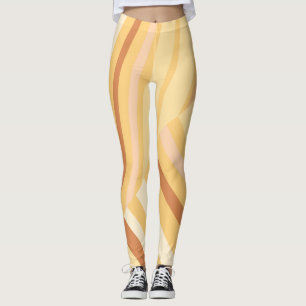Leggings Diagonale beige Brown triée