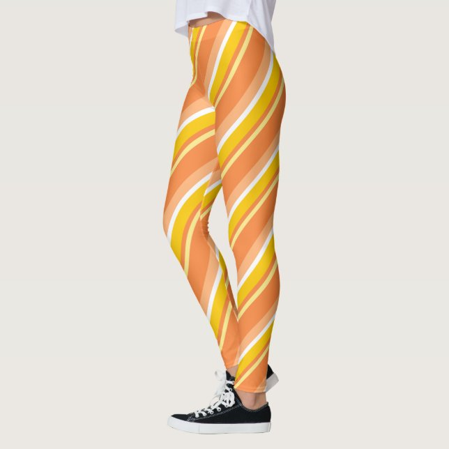 Leggings Diagonale Orange (Gauche)