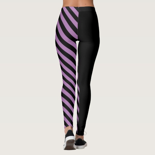 Leggings Diagonales / Noir (Dos)