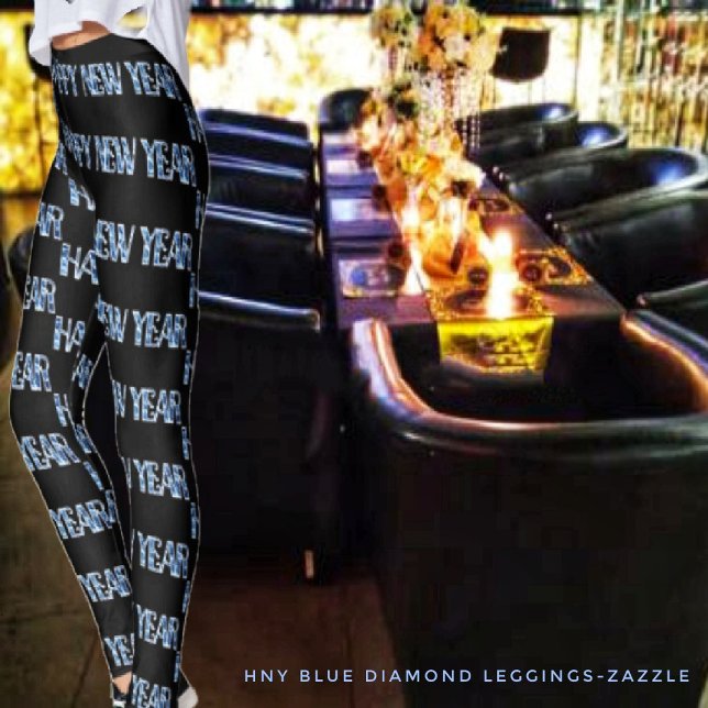 Leggings Diamant bleu HNY (Créateur téléchargé)