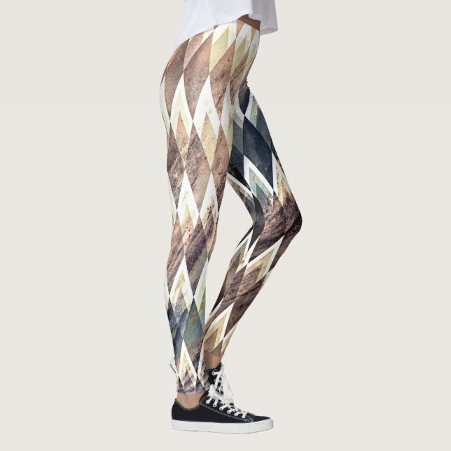 Leggings Diamant géométrique Abstrait (Droite)