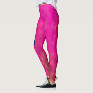 Leggings diamant rose floral